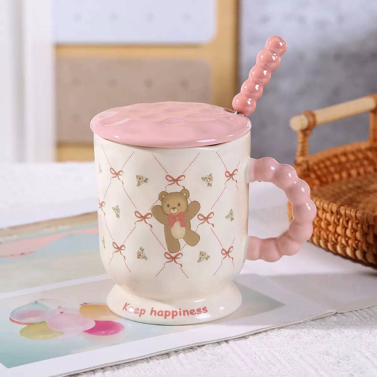 Бокал Мишка Keep happiness, 370 мл / №1 1