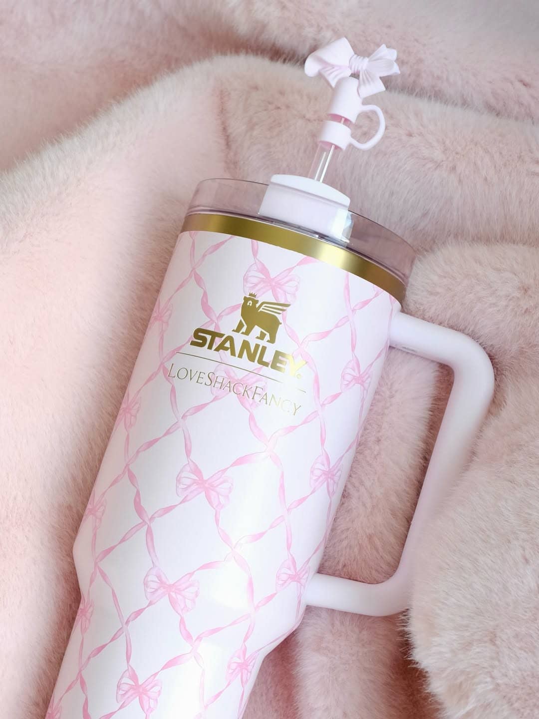 Термокружка Stanley Love Shack Fancy New, 1,18L / Голубой бантик 5