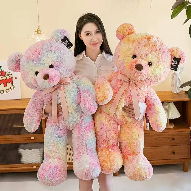 Плюшевая мишка HUGS BABY цветочная / 100 см 1