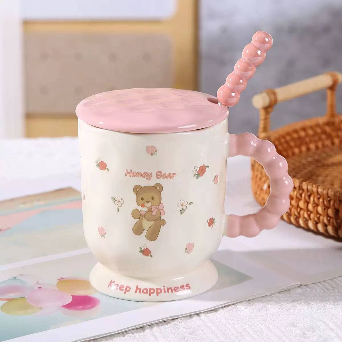 Бокал Мишка Keep happiness, 370 мл / №1 2
