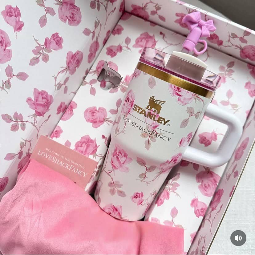 Термокружка Stanley Love Shack Fancy , 20 oz / Бантик голубой 3