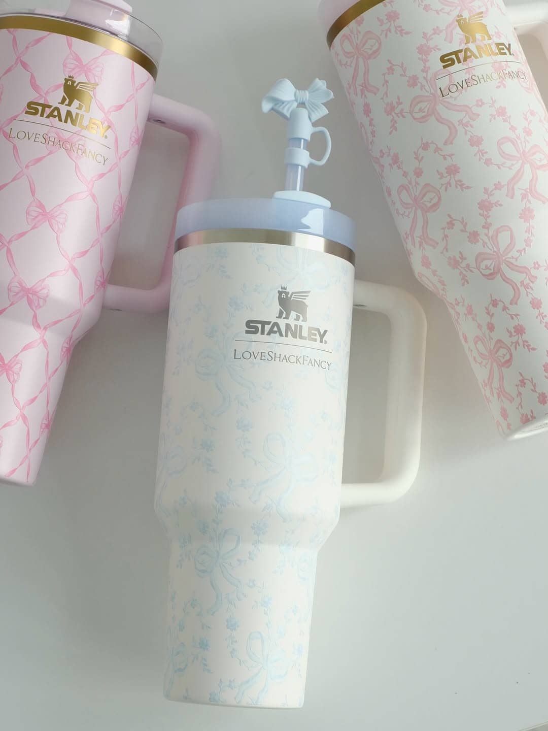 Термокружка Stanley Love Shack Fancy New, 1,18L / Голубой бантик 15
