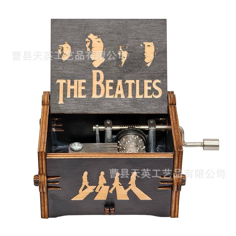 Музыкальная шкатулка деревянная / The Beatles