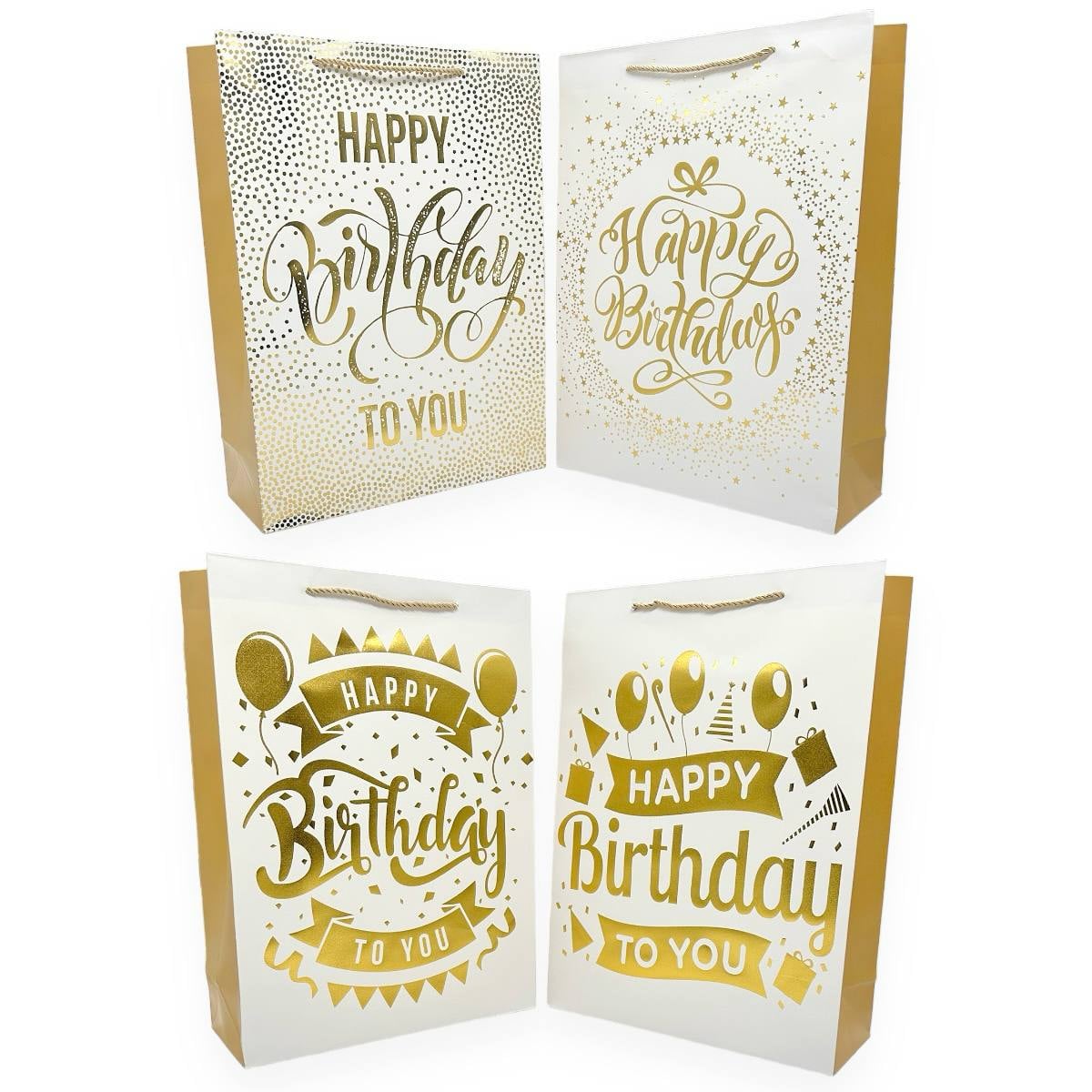 Пакет подарочный Happy birthday 41x30x12
