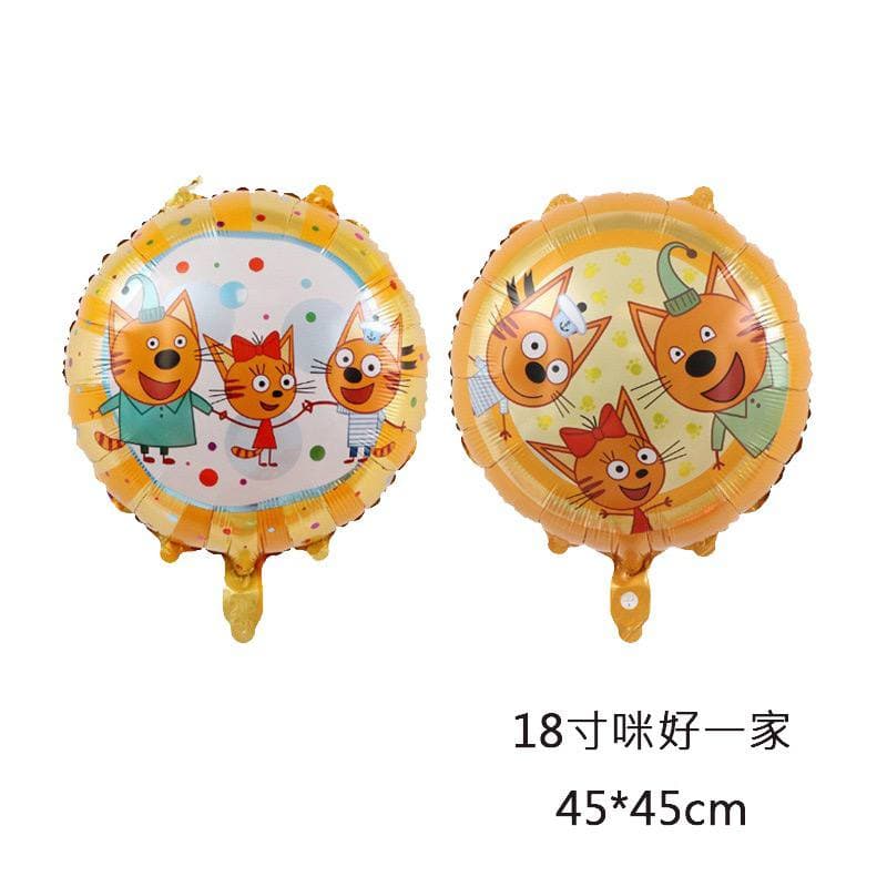 Шар фольгированный Три кота, 45 см